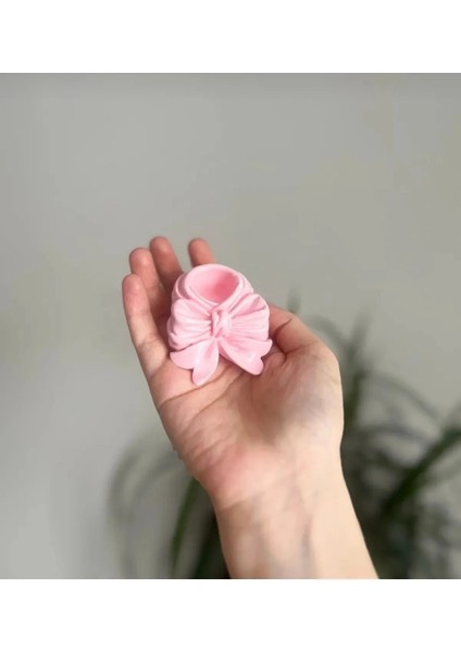 Pembe Kurdele , Fiyonk Şeklinde Şamdan , Mumluk