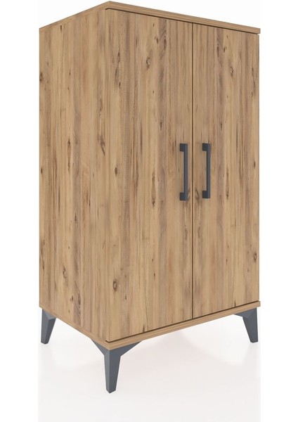 Hyperion Komodin 2 Raflı 2 Kapaklı 60X44X106 Çam-Çam fiyatları