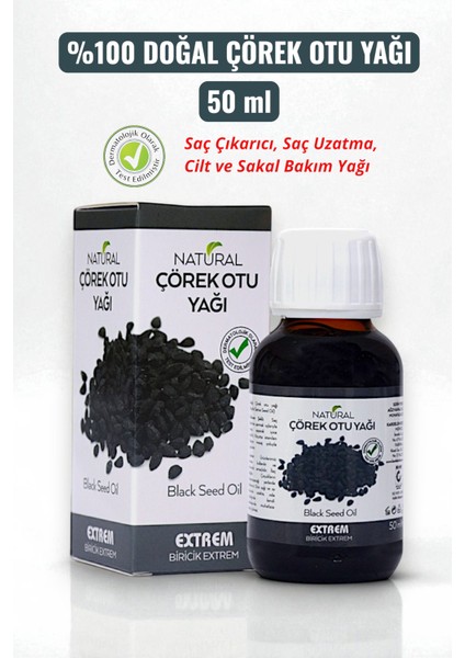 Çörek Otu Yağı 50 ml %100 Doğal - Saç Çıkarıcı, Saç Uzatma, Cilt ve Sakal Bakım Yağı modelleri
