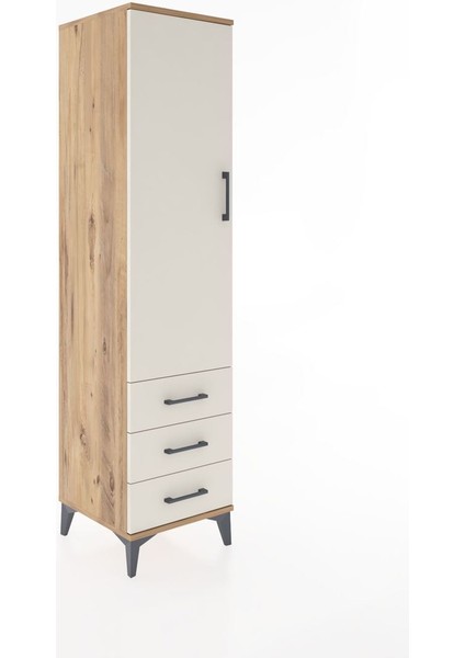 Hyperion Dolap 2 Raflı 3 Çekmeceli Tek Kapaklı 44X44X182 Çam-Aytaşı fiyatları