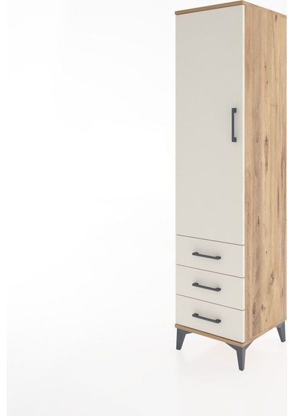 Hyperion Dolap 2 Raflı 3 Çekmeceli Tek Kapaklı 44X44X182 Çam-Aytaşı modelleri