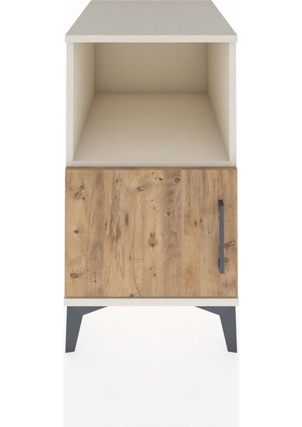Kronos Komodin 2 Raflı Tek Kapaklı 44X59X80 Aytaşı-Çam