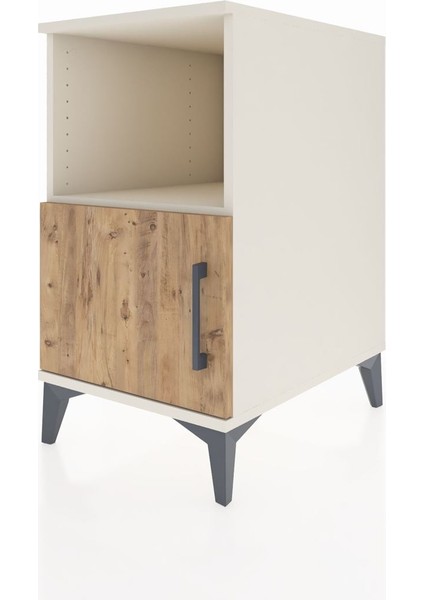 Kronos Komodin 2 Raflı Tek Kapaklı 44X59X80 Aytaşı-Çam modelleri