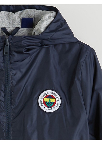 Yeni Sezon Kapüşonlu Fenerbahçe Baskılı Erkek Çocuk Yağmurluk modelleri