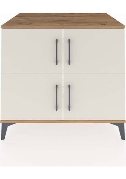 Kronos Şifonyer 3 Raflı 4 Kapaklı 88X59X80 Çam-Aytaşı