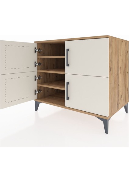 Kronos Şifonyer 3 Raflı 4 Kapaklı 88X59X80 Çam-Aytaşı fırsatları