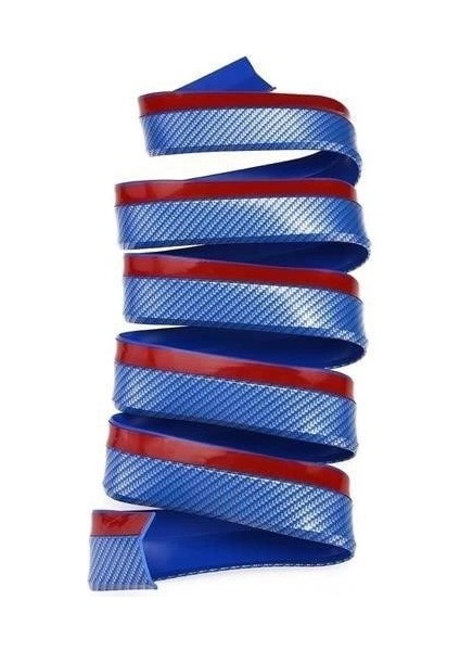 Mavi 2,5 Metre Araba Oto Ön Tampon Koruyucu Kauçuk Pratik Tampon Şerit Bant Döşeme Kiti fırsatları