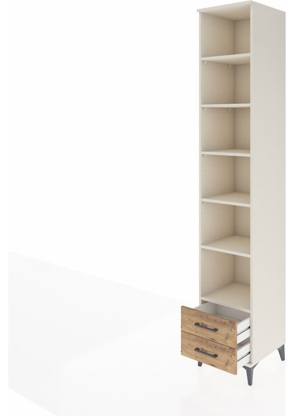 Hyperion Dolap 6 Raflı 2 Çekmeceli 44X44X243 Aytaşı-Çam fırsatları