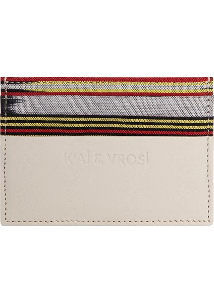 Moni - Peştemal Detaylı Bej Deri Kartlık fiyatları