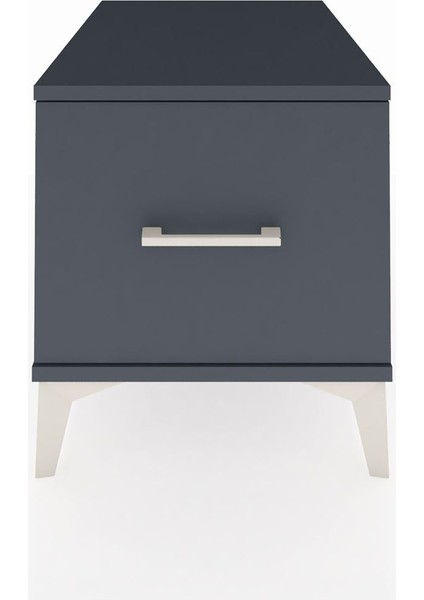 Kronos Komodin Tek Çekmeceli 44X59X48 Antrasit-Antrasit