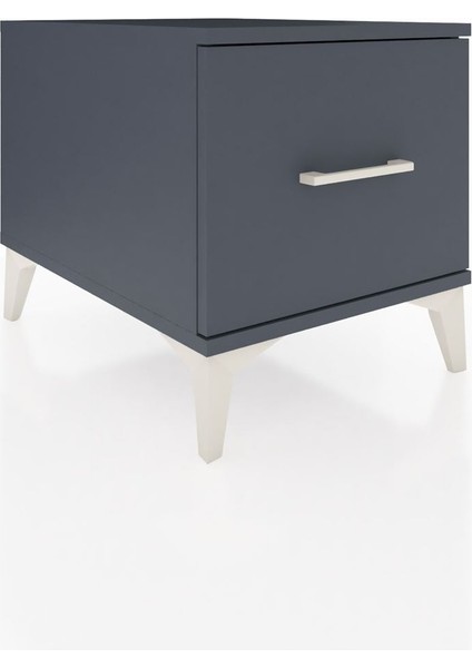 Kronos Komodin Tek Çekmeceli 44X59X48 Antrasit-Antrasit fiyatları