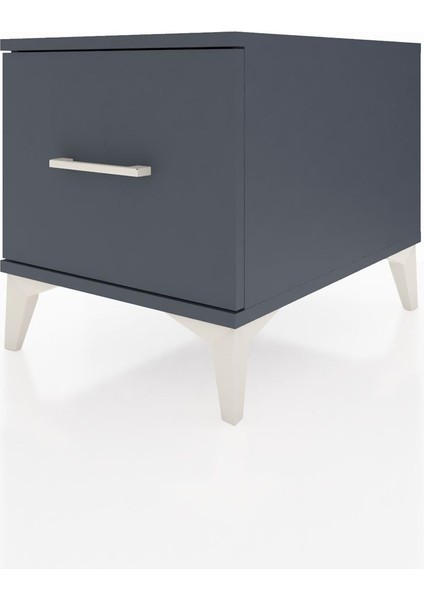 Kronos Komodin Tek Çekmeceli 44X59X48 Antrasit-Antrasit modelleri