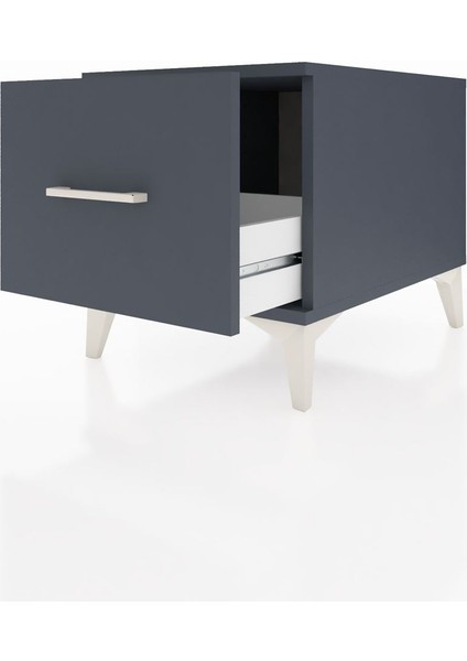 Kronos Komodin Tek Çekmeceli 44X59X48 Antrasit-Antrasit fırsatları