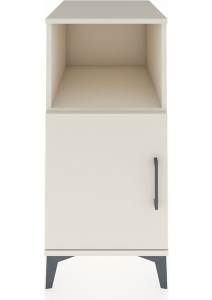 Kronos Komodin 2 Raflı Tek Kapaklı 44X59X96 Aytaşı-Aytaşı