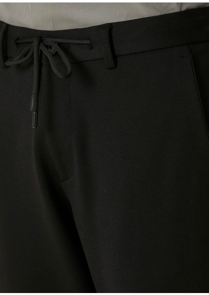 Siyah Beli Kordonlu Chino Pantolon fırsatları