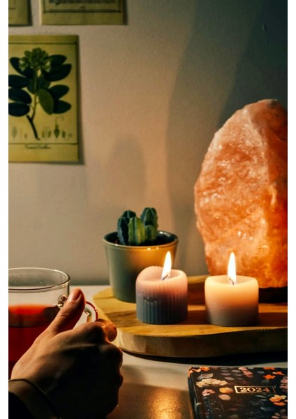 Doğal Kaya Tuzu Lambası 2-3 Kg, Kablo ve Ampul Ile, Sıcak Turuncu Işık indirimleri