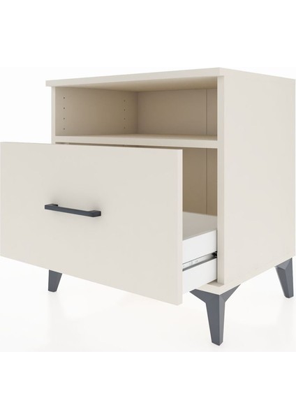 Hyperion Komodin Tek Raflı Tek Çekmeceli 60X44X64 Aytaşı-Aytaşı fırsatları