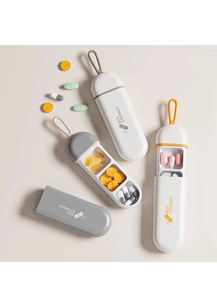 3 bölmeli seyahat tipi saklama kutusu