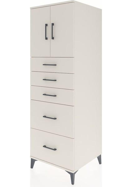 Kronos Dolap Tek Raflı 5 Çekmeceli 2 Kapaklı 60X59X182 Aytaşı-Aytaşı modelleri