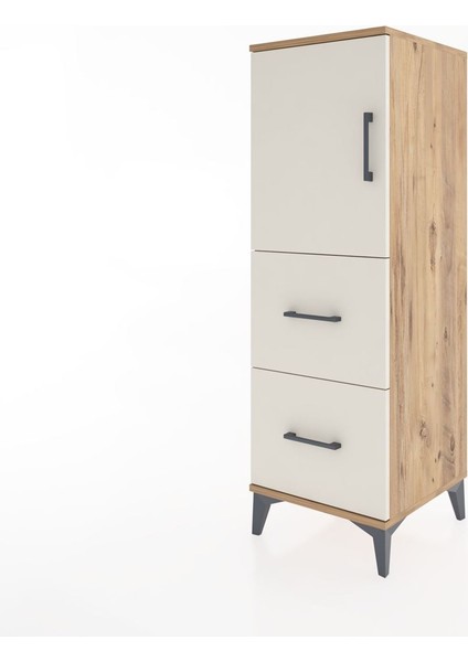 Hyperion Dolap 2 Raflı 2 Çekmeceli Tek Kapaklı 44X44X134 Çam-Aytaşı modelleri