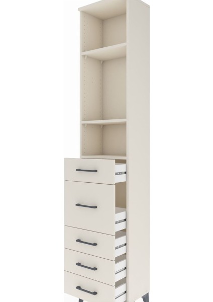 Arges Dolap 3 Raflı 5 Çekmeceli 44X30X221 Aytaşı-Aytaşı indirimleri