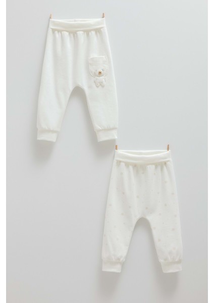 Cute Bear Cep Detaylı Patiksiz Ikili Pantolon - Caramell - APE1466 - Ekru - 9 - 12 Ay - APE1466-EKRU-9 - 12 Ay Ekru