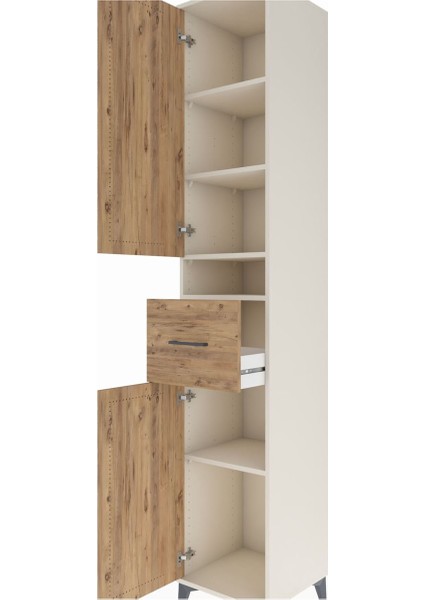 Hyperion Dolap 5 Raflı Tek Çekmeceli 2 Kapaklı 44X44X243 Aytaşı-Çam indirimleri