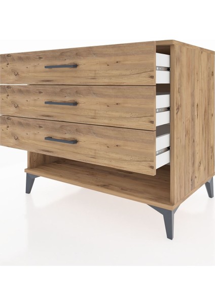 Kronos Şifonyer 3 Çekmeceli 88X59X80 Çam-Çam fırsatları