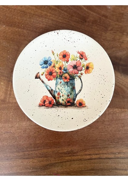 Çiçek Desenli 18 cm Duvar Tabağı, Dekorasyon, Mutfak, Balkon fırsatları