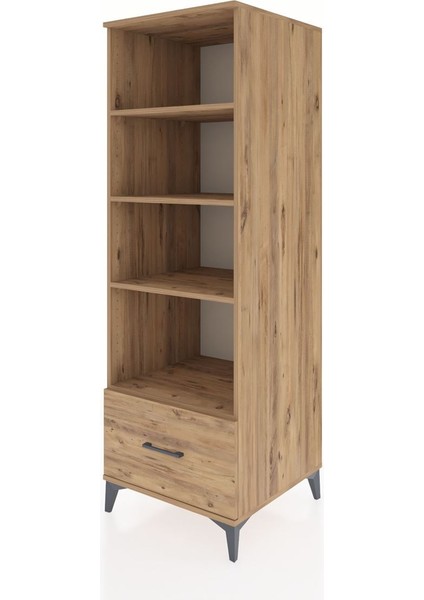 Kronos Dolap 4 Raflı Tek Çekmeceli 60X59X182 Çam-Çam modelleri