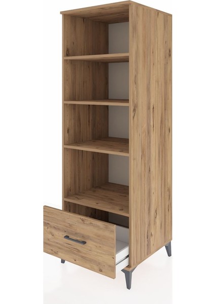 Kronos Dolap 4 Raflı Tek Çekmeceli 60X59X182 Çam-Çam fırsatları