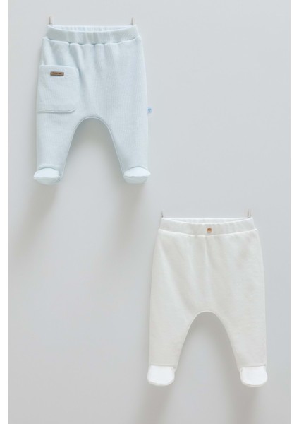 Hello Forest Patikli Ikili Pantolon - Caramell - APE1957 - Mavi - 1 - 3 Ay - APE1957-MAVI-1 - 3 Ay Mavi