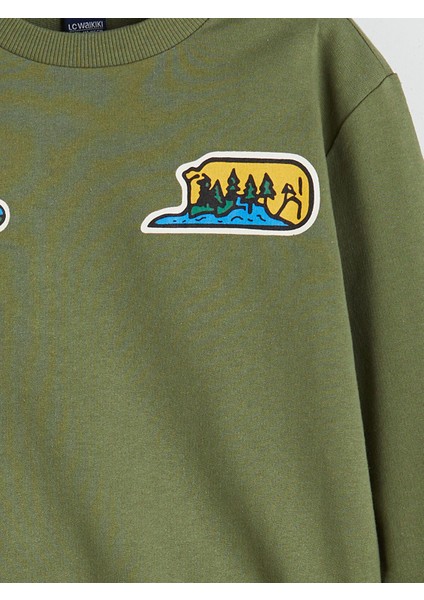 Yeni Sezon Bisiklet Yaka Erkek Çocuk Sweatshirt modelleri