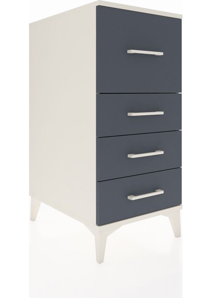 Kronos Komodin 4 Çekmeceli 44X59X96 Aytaşı-Antrasit fiyatları