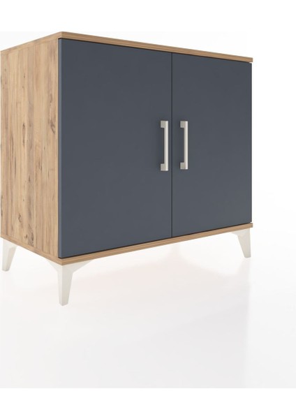 Hyperion Şifonyer 3 Raflı 2 Kapaklı 88X44X80 Çam-Antrasit fiyatları