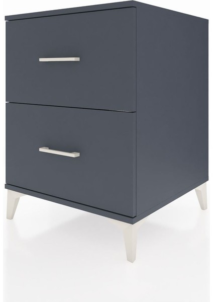 Kronos Komodin 2 Çekmeceli 60X59X80 Antrasit-Antrasit modelleri