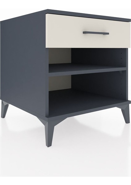 Kronos Komodin Tek Raflı Tek Çekmeceli 60X59X64 Antrasit-Aytaşı fırsatları