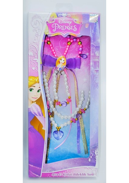Disney Rapunzel Asa-Kolye-Bileklik Seti
