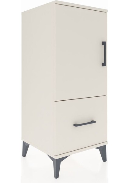 Hyperion Komodin 2 Raflı Tek Çekmeceli Tek Kapaklı 44X44X106 Aytaşı-Aytaşı fiyatları