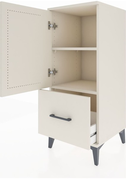 Hyperion Komodin 2 Raflı Tek Çekmeceli Tek Kapaklı 44X44X106 Aytaşı-Aytaşı fırsatları