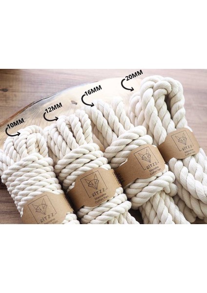 Pamuk Halat Ipi Doğal 20MM Ekru (1 Kg) fiyatları