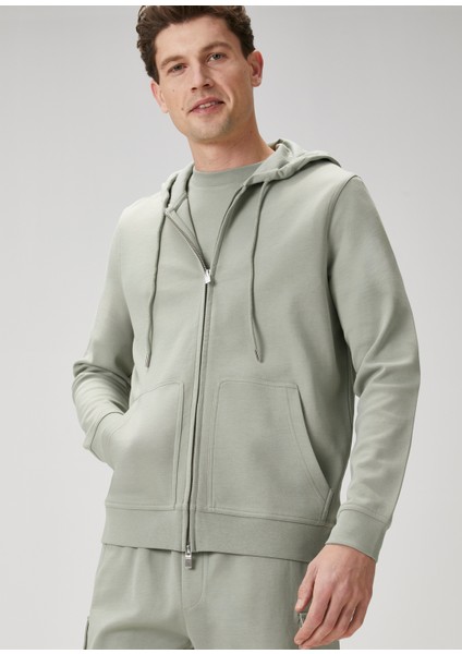 Su Yeşili Kapüşonlu Sweatshirt fiyatları