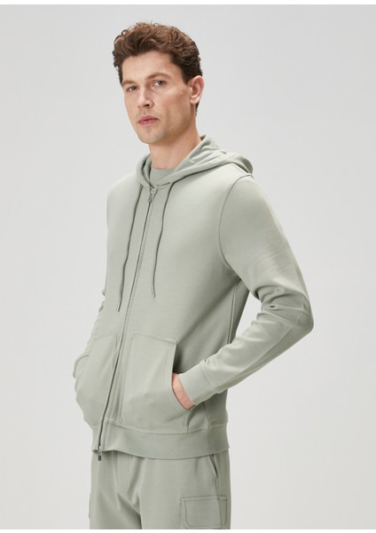 Su Yeşili Kapüşonlu Sweatshirt fırsatları