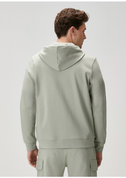 Su Yeşili Kapüşonlu Sweatshirt indirimleri