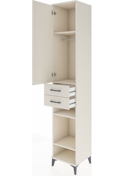 Hyperion Dolap 4 Raflı 2 Çekmeceli Tek Askılı 44X44X243 Aytaşı-Aytaşı fırsatları