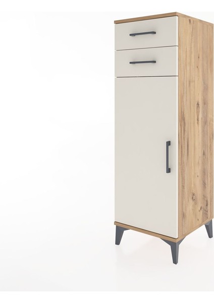 Hyperion Dolap 2 Raflı 2 Çekmeceli Tek Kapaklı 44X44X134 Çam-Aytaşı modelleri