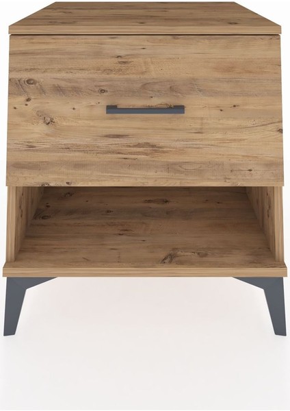 Kronos Komodin Tek Çekmeceli 60X59X64 Çam-Çam