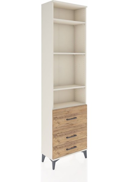 Arges Dolap 4 Raflı 3 Çekmeceli 60X30X221 Aytaşı-Çam fiyatları