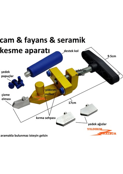 Cam Kesme Elması Fayans & Seramik Kesme Aparatı Çizme Kırma Aparatı fiyatları