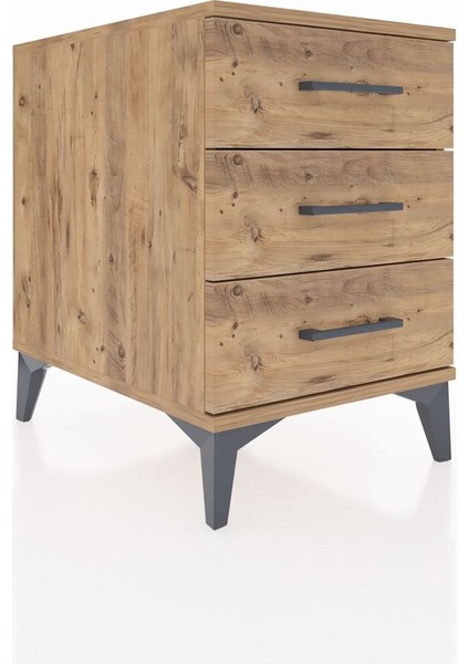 Kronos Komodin 3 Çekmeceli 44X59X64 Çam-Çam fiyatları